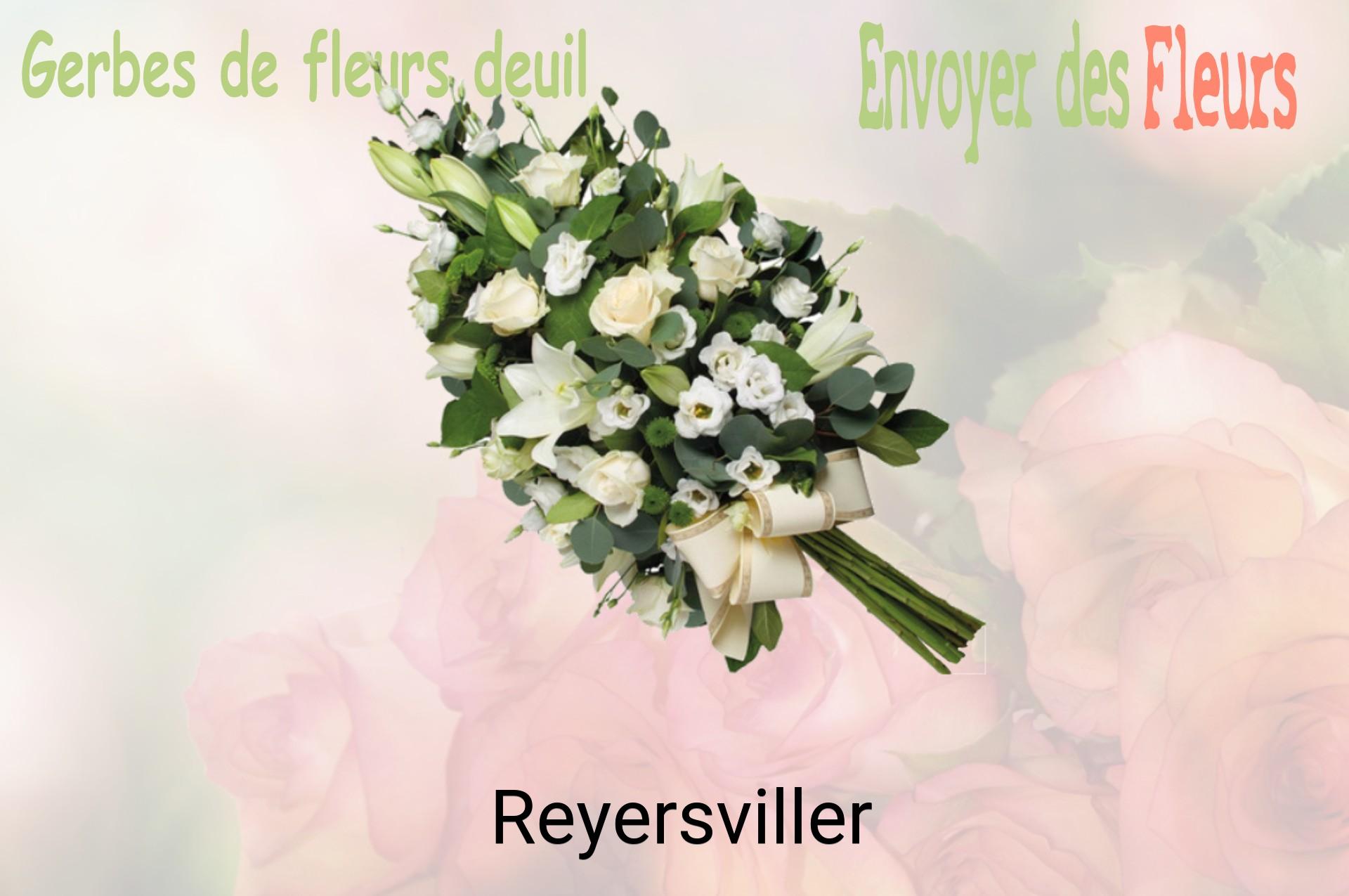 Gerbe de fleurs de deuil livrée à Reyersviller